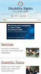Mobile Screenshot of disabilityrightsflorida.org