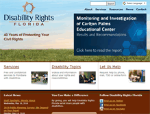 Tablet Screenshot of disabilityrightsflorida.org